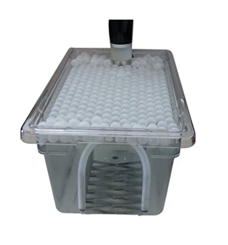 Sous Vide Container, Rack, Floating Ball Cover Kit Bundle (Large)
