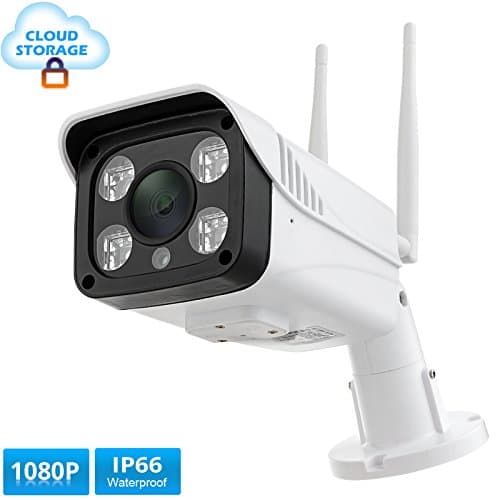 Mbangde Wireless Security Camera, Cloud Storage Live Steam Easy Setup Wifi Outdoor IP66 Waterproof Security Camera with Two-Way Audio, Motion Detection, 1080P Home IP Surveillance Camera