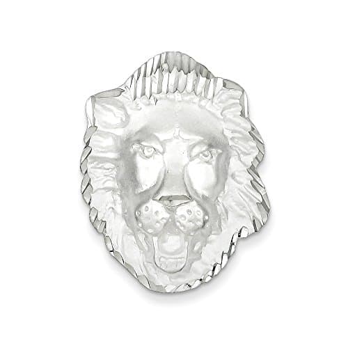 Sterling Silver Lion Head Charm,