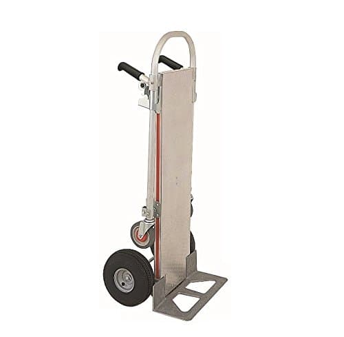 Magliner Gemini Double Grip Handle 10" Flat Free (With Solid Deckplate) Wheeler