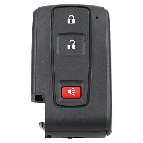 Ecusells Replacement Shell Keyless Smart Remote Key Case Fob 2+1 Button for 2004-2009 Prius