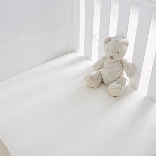 Silentnight Safe Nights Cot Bed Fitted Sheets, Cream, Pack of 2