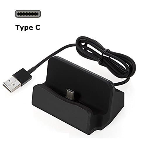 USB Type C Dock, iMoreGro Type C Charging Dock Desktop Docking Station Compatible /S8/S8 Plus,Google Pixel/Pixel XL, LG G6/G5, Lumia 950xl/950, OnePlus 3 and More Type C Devices - Black
