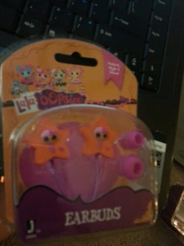 Lalaoopsies Earbuds (Pink/Orange)
