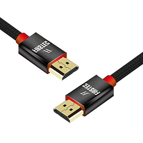 4K HDMI Cable 9 ft - FIRSTEC High Speed 18Gbps HDMI 2.0 Cable - 4K HDR, 3D, 2160P, 1080P, Ethernet - 28AWG Braided HDMI Cord - Audio Return(ARC) for UHD TV, Blu-ray Player, Xbox, PS4/3, PC, Apple TV