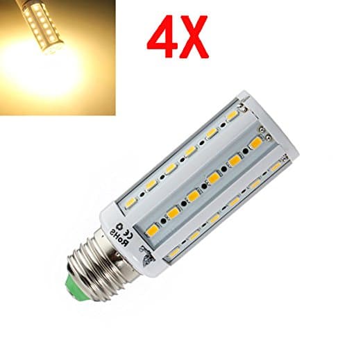 4X E27 8W Warm White 5630 SMD SinglyFire 42 LED Corn Bulbs AC 220V