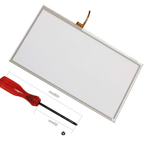 Wii U Touch Screen Replacement, ENDARK Touch Screen Digitizer Pad Replacement Parts for Wii U Gamepad (1pc Touch Screen + 1pc Screwdriver)