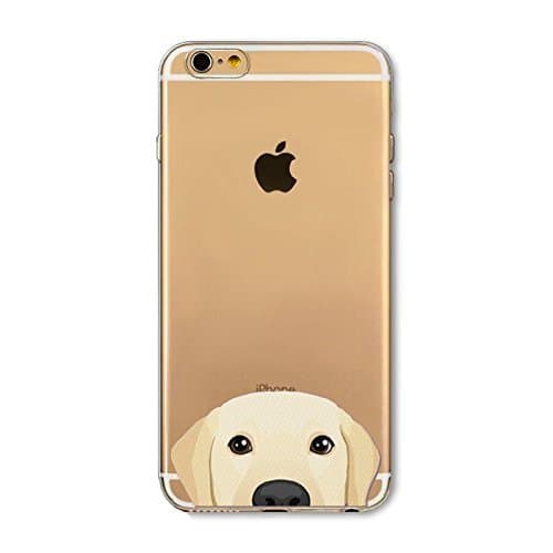 iPhone 6 Plus / 6S Plus, TPU Ultra Slim Silicone Case Cover for Apple - Dogs and Cats Series (Golden Retriever)