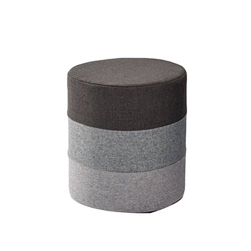 INTER FAST Round pillow sofa stool footstool change shoes stool fashion fabric stool (Color : Brown)