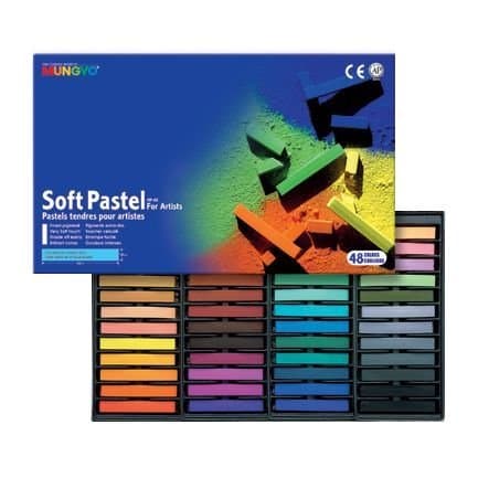 Mungyo, Square Soft Pastels, 48 Assorted Colours