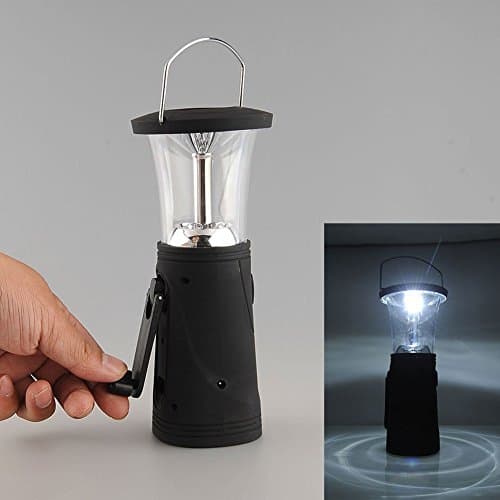 Camping light 6 LED Hand-Up Crank Dynamo Solar Camping Bivouac Lantern Light Bright Useful camping lantern