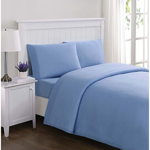 Truly Soft Solid Jersey, Queen Sheet Set, Blue