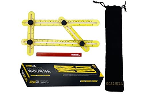 Angleizer Template Tool Angle Ruler Finder ABS Multi-Angle Measuring, Adjustable Measurements for Tile, Stone, Wood, Flooring, General Layout Tools for Handymen, Builders, Craftsmen &amp; Easy To Use DIY