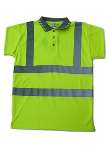 Hi Vis Yellow Polo Security Printed - XL