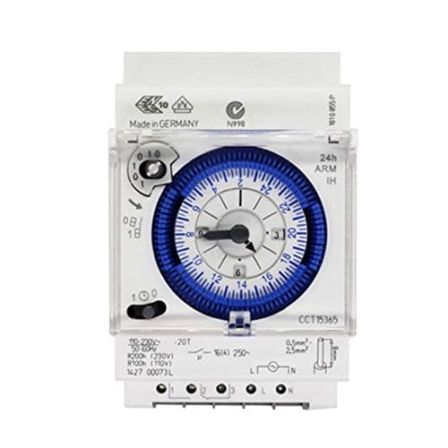 SUL 181d Analog 24 Hours 3-Module Segment Mechanical DIN Rail Timer Switch with Power Reserve SUL181d