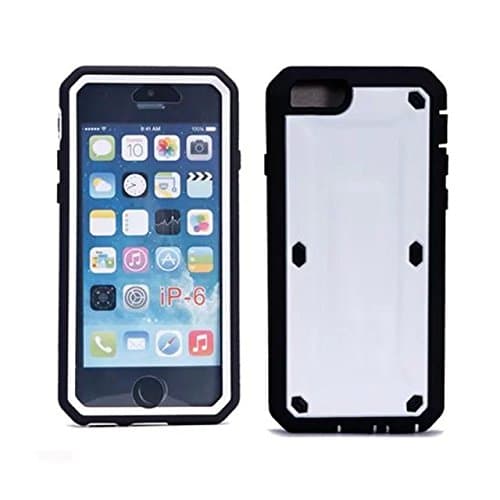 iPhone 6 Case 4.7 inch, Joy2ee Extreme Water Resistant Case [Weather Dust Shock Drop Fall Proof] [Slim Combo] Full-body Rugged Hybrid Protective Tough Armor Defender Case for Apple iPhone 6/6s 4.7 inche with Built-in Transparent Screen Protector + High Impact Resist (White)