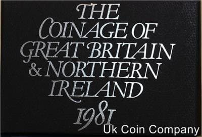 1981 Royal Mint Uk Decimal Coin Proof Set