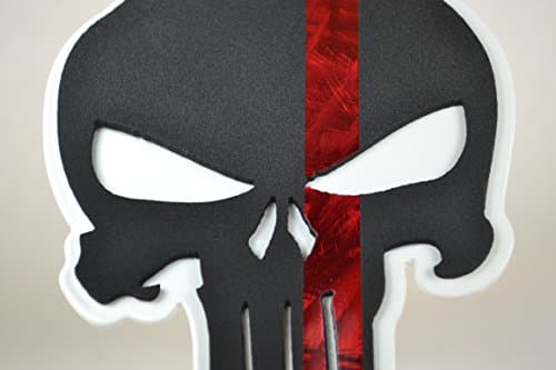 Thin Red Line Punisher Skull Hitch Cover