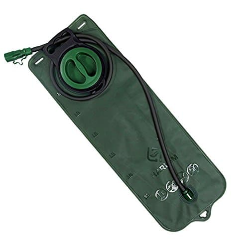 Hydration Bladder Foldable Water Reservoir Backpack System Wide-Opening for Cycling Camping Hiking Green 3L
