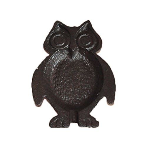 GWARE- Cast Iron Ashtray- Solid and Sturdy- Decorative Key Holder- For Cigarette | Paperweight | Loose Change | ID | Wallet- 1Pcs (OWL)