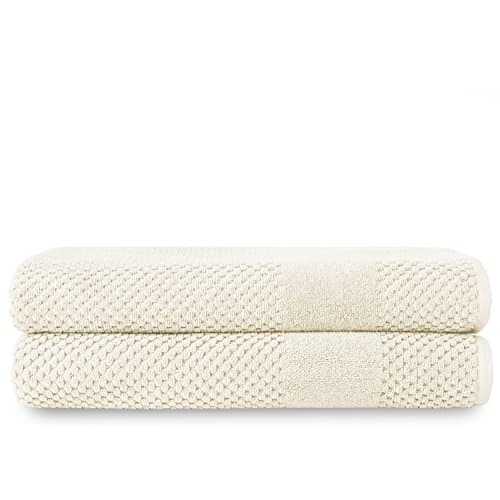 Chortex Turkish Cotton Bath Sheet (2 Pack), Pack of 2, Almond
