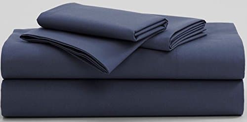 HotelSheetsDirect 3 Piece Premium Microfiber Bed Sheet Set - 1600 Thread Count, Wrinkle, Fade, & Stain Resistant. (Twin, Navy Blue)