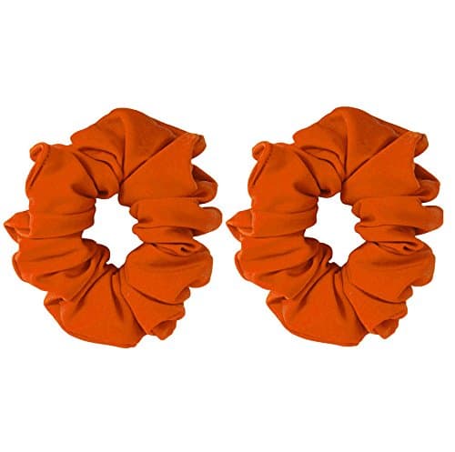 2 Scrunchies - Super Soft Scrunchie Set (Orange)