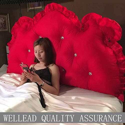 Bed Wedge Pillow Bed Backrest, Double Triangle Pillow Washable Filled Wedge Cushion for Sofa Bed, Bedroom, Living Room-A-1.0M