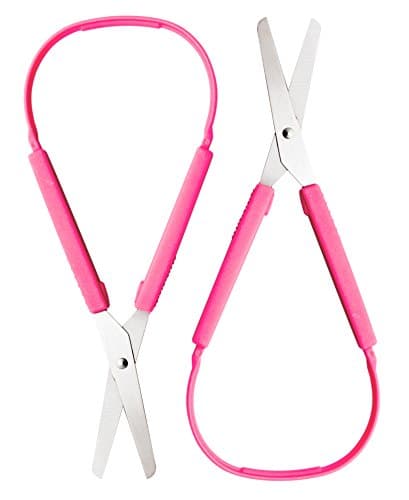 Loop Scissors 2-Pack - 8 Inches (Pink) With Other Color Options