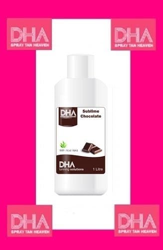 DHA Sublime Chocolate 12% Spray Tan Solution 1 Litre WAS OMG