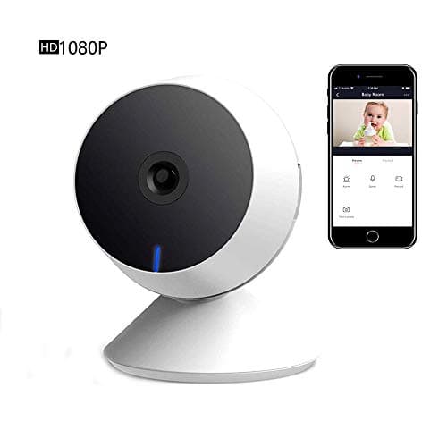 HAJZF Wifi Wireless Camera, APP Remote Control Wifi Smart Two-Way Voice 360 ​​° Rotating Night Vision Infrared Home Intelligent 1080P HD Camera
