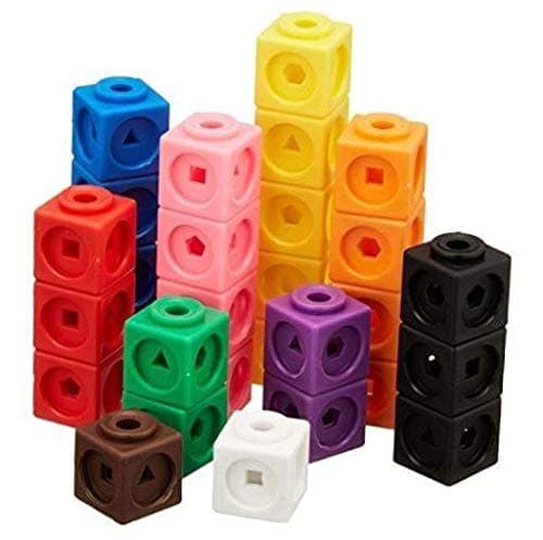 Cubes Learning Resources Mathlink Cubes, Educational Counting Toy, Set of 100 Cubes