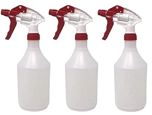 Nikgic 3pcs red Spout Empty Spray Bottle Refillable Container Fine Mist Sprayer Trigger Squirt Bottle for Taming Hair Hair styling Watering Plants Showering Pets