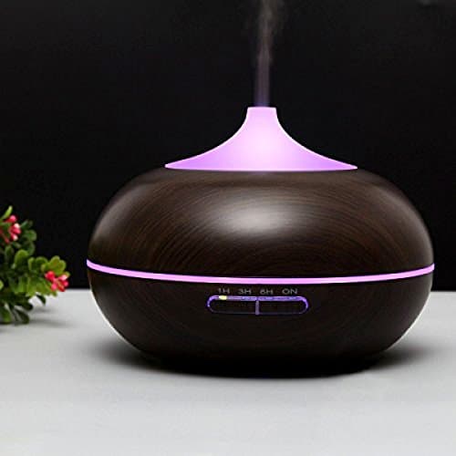 Capuleta 300ml Essential Oil Diffuser - 7 Colors Changing LED Lights / Quiet Ultrasonic / Auto Shut-Off Timer