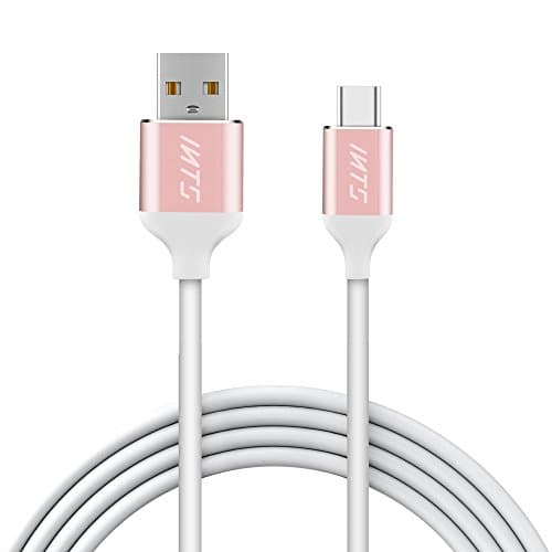 INTS Type C Cable Hi-Speed USB Type C to Type A Cable Fast Charging Data Sync Braided Cable for MacBook Samsung S8 S8+Nexus LG (Pink 3.93ft)