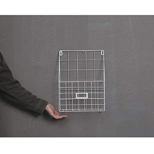 YQQ-Floating Shelves Wrought Iron Multi-Function Floating Shelf Wall Mounted Bookshelf Simple Living Room Newspaper Rack Magazine Shelves Storage Basket (Color : White)