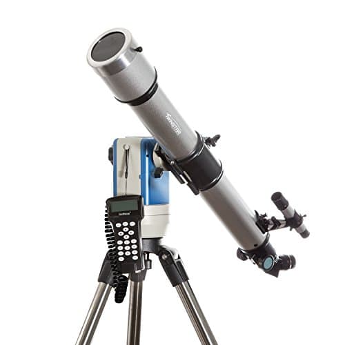 Twinstar EclipseFINDER 70mm Computer Controlled Refractor Solar Eclipse Telescope, Silver
