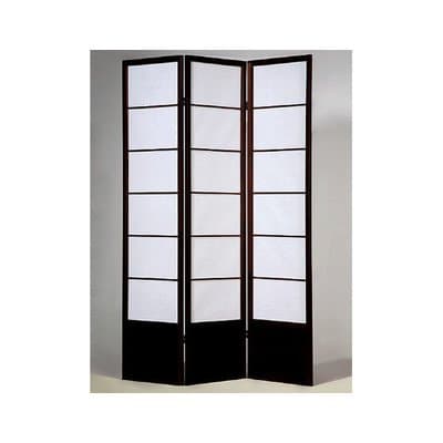 ADF 3-Panel Room Divider in Espresso Finish