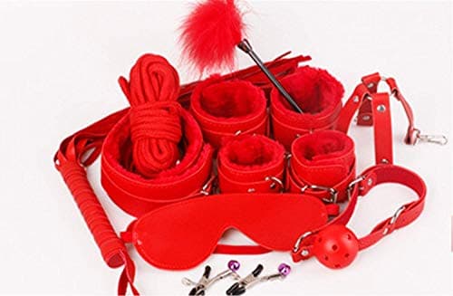 AROMAMA 10 pcs Bed Restraints Set Comfortable and Durable Exercise Bands - Adjustable to Fit Most - Suitable for Both Men and Women