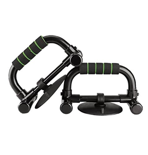 LOERO Push-Up Bar Frame Ab Roller Stand Press Pull Foam Handle Bar Home Gym Chest Exercise Training For Building Muscles with Knee Pad Mat For Men and Women