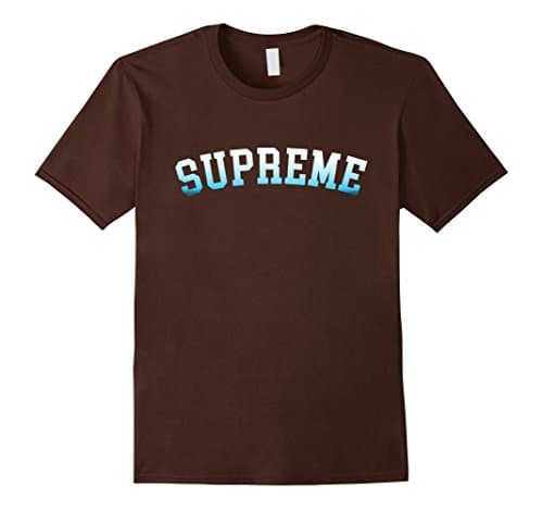 Mens Supreme T-Shirt Medium Brown