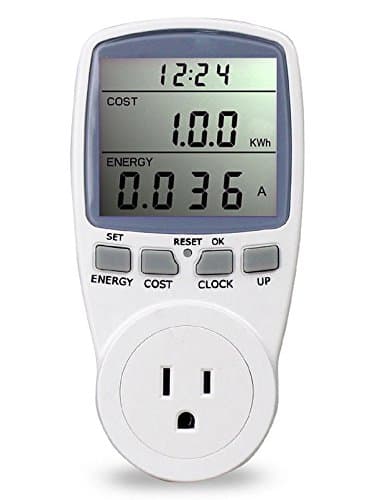 PPCS LCD US Plug Socket Energy Meter Electricity Watt Voltage Amps Usage Frequency Monitor Analyzer Power Manage