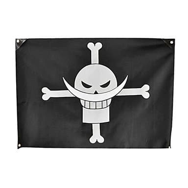 One Piece White Beard Edward Newgate Cosplay Flag