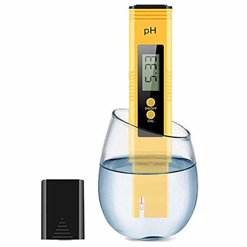 Wukalaka 1PCS Digital PH Meter Tester Kit 0.01 Resolution Digital PH Meter LCD Pen Water Quality Tester and 0-14 Measurement Range Household Drinking Water
