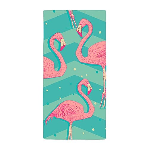 Charming Flamingo Pattern Polyester Beach Towel 24" x 48"