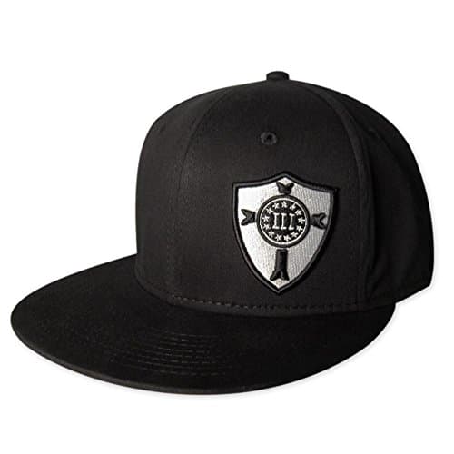 Three Percenter Stretch-Fit - Crusader Shield - Black &amp; White