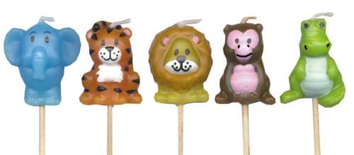 Jungle Animal Mini Pick Candles