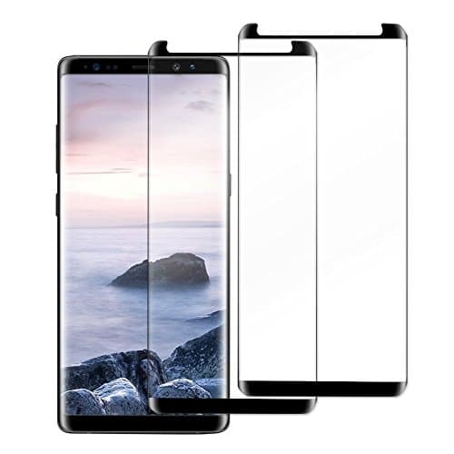 2PACK Galaxy Note 8 Screen Protector,JEHOO [3D Curved Edge][Case Friendly] Ultra Clear 9H Hardness Tempered Glass Screen Protector Bubble-Free Film for Samsung Galaxy Note 8 2017, Black