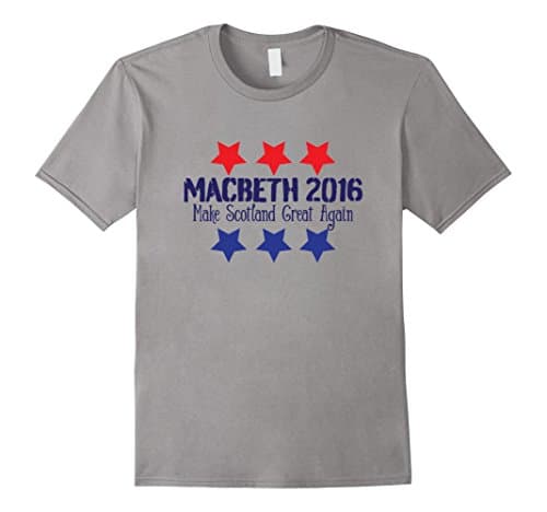 Mens Macbeth 2016 - funny tshirt XL Slate