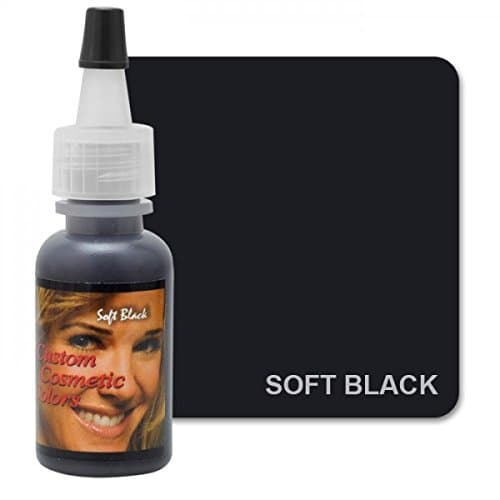 SOFT BLACK Custom Color Permanent Makeup Ink 0.5 oz